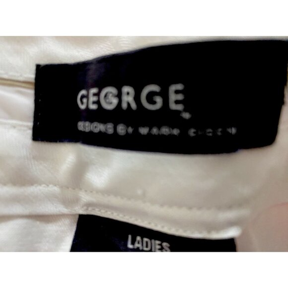 George Womens Size 16 Capri Pants 37X22 Classic Fit Artic White NWT - Picture 5 of 12